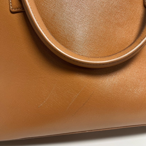 Tory Burch brown Robinson double zip tote bag - Picture 5 of 15